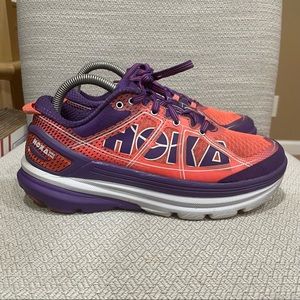 Hoka One One W Constant 2 Purple White Coral Women Size 7.5 1009641 NCTP F10015K